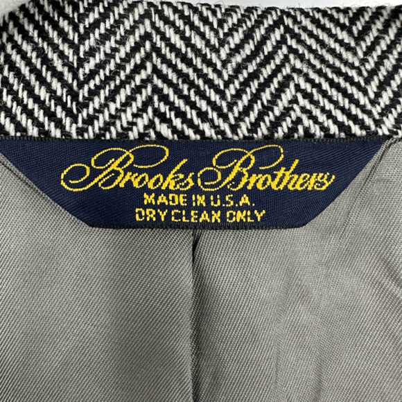 Vintage Brooks Brothers Plaid Camelhair Sport Coat Size 43L Made in USA - Picture 5 of 12